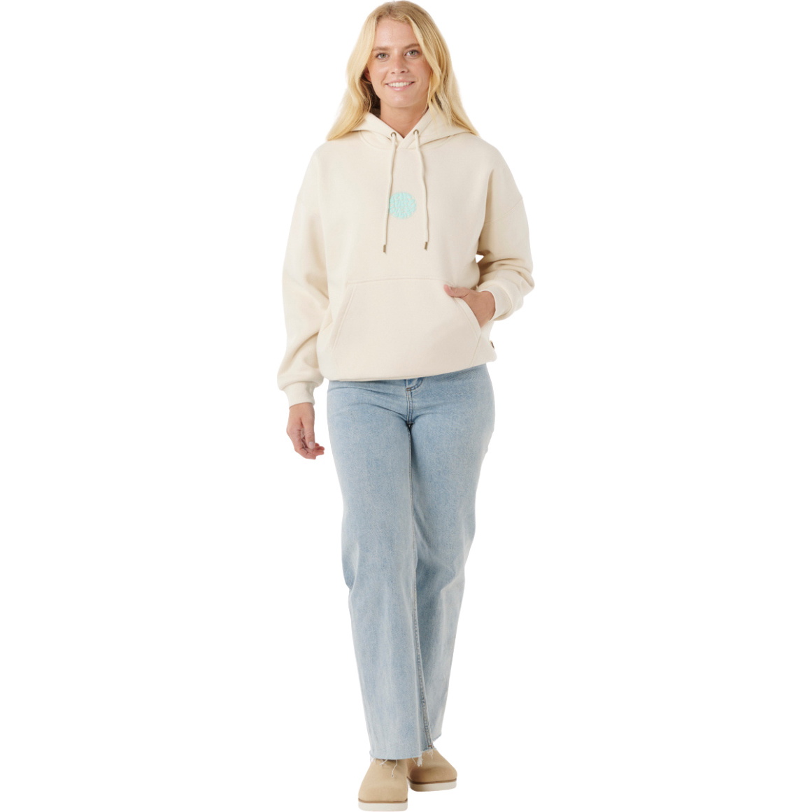2025 Rip Curl Dame Icons Of Surf Heritage Hættetrøje 06NWFL - Shell
